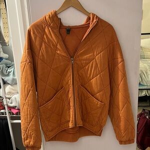 Wild Fable Quilted Orange Jacket